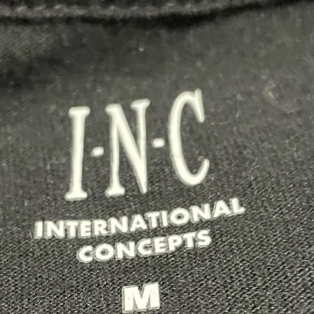 I.N.C Mens French Baroque Graphic T-Shirt Black Gold Paisley Geometric Medium - Picture 9 of 9